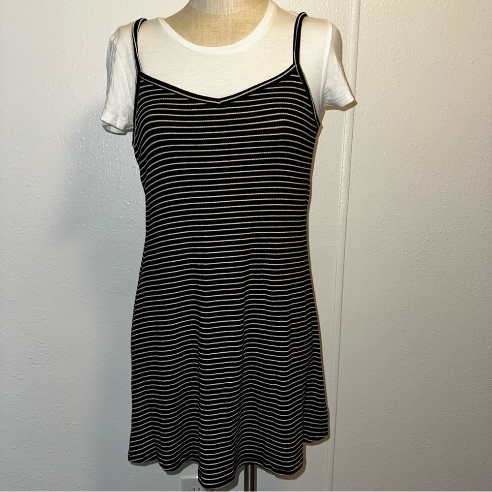Black & White Striped Dress